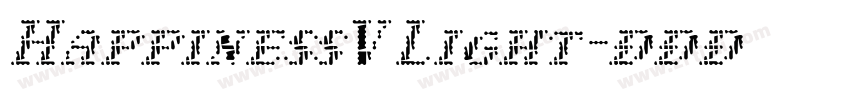 HappinessV Light字体转换